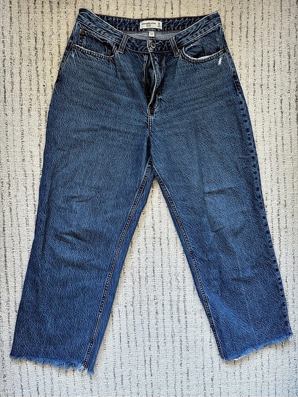 Abercrombie & Fitch Curve Love The Loose High Rise Jean Jeans Waist 29
